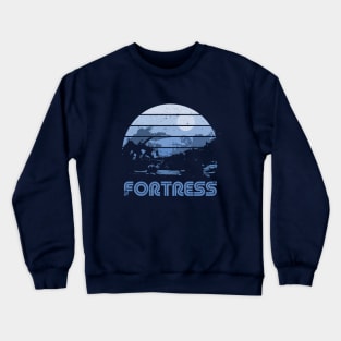 Retro Sunset Fortress Crewneck Sweatshirt